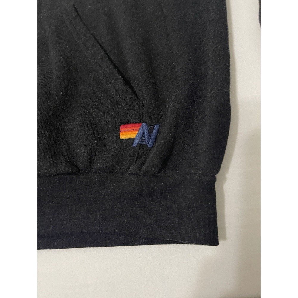 Aviator Nation Unisex Adult Checkered Relaxed Hoodie Pullover Hoodie Small Black - Picture 3 of 8